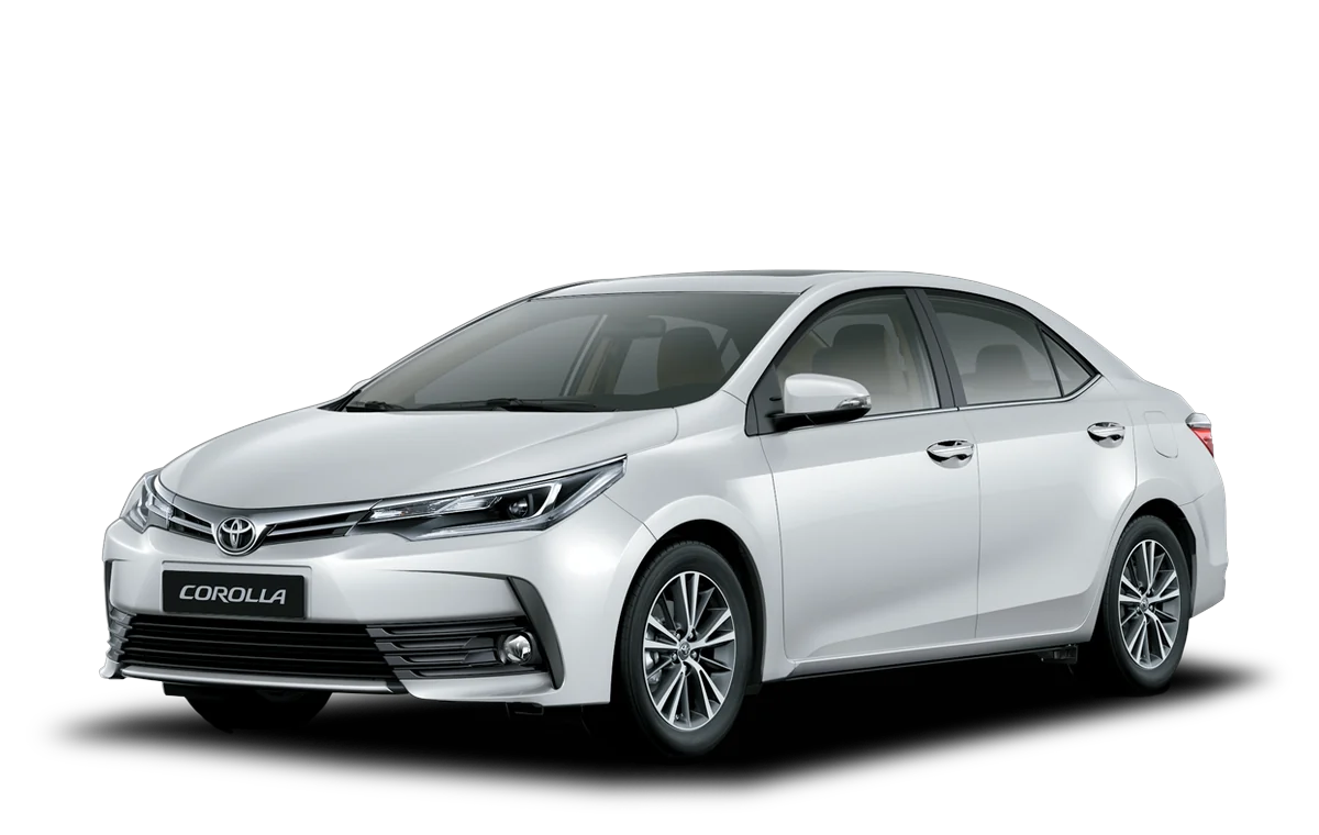 White Toyota Corolla