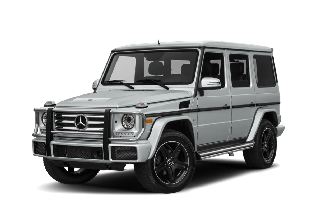 Silver White Mercedes G Wagon